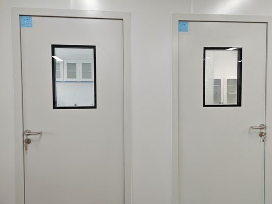 購入 モジュラルの鋼製 クリーンルーム ドア ハーメティック スイング ドア 250mm 壁厚さ 研究室用 online manufacture