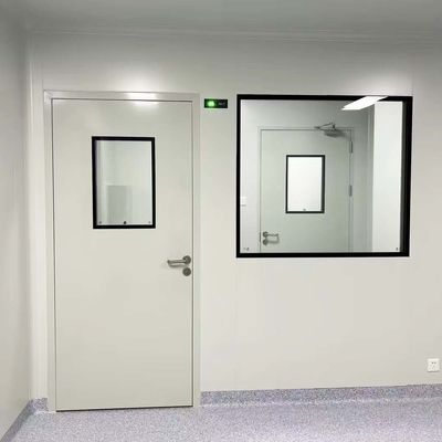 購入 鋼鉄のクリーンルーム ドア メディカルクリーンルーム ドア ガラス窓 online manufacture